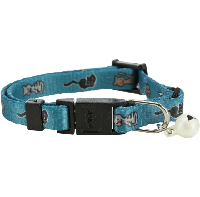 Нашийник з нейлону регульований Trixie з дзвіночком, для кошенят