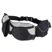 Сумка на пояс Trixie, 62-125 см, нейлон, черно-серый