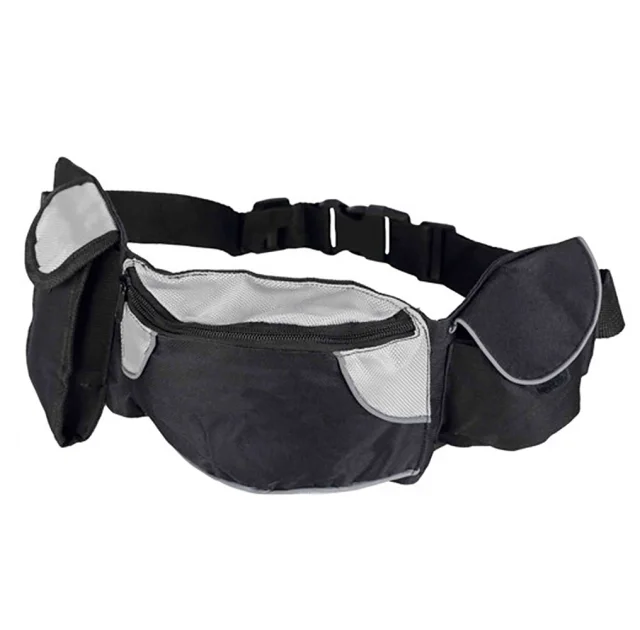 Сумка на пояс Trixie, 62-125 см, нейлон, черно-серый