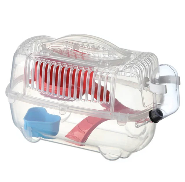 Клітка AnimAll CRYSTAL, для хом'яків, 12×15×22 см, червона