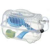 Клетка AnimAll CRYSTAL, для хомяков,  12×15×22 см, синяя