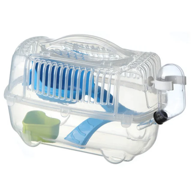 Клетка AnimAll CRYSTAL, для хомяков,  12×15×22 см, синяя