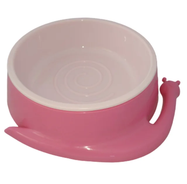 Пластиковая миска AnimAll в форме улитки, для кошек, L, 350 мл, розовая