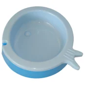 Пластиковая миска AnimAll в форме рыбки, для кошек, S, 200 мл, голубая