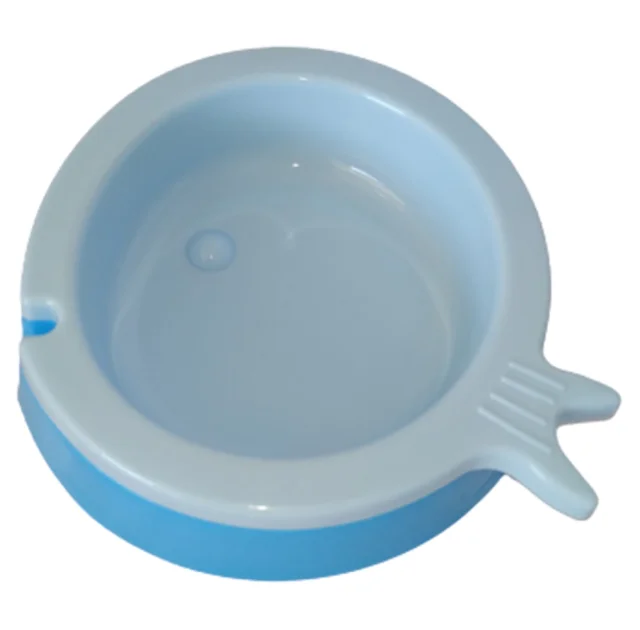 Пластикова миска AnimAll в формі рибки, для котів, S, 200 мл, блакитна