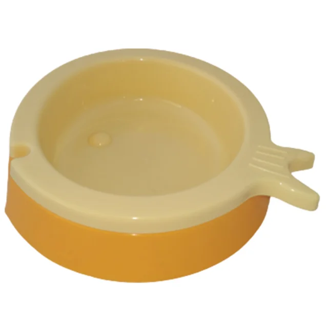Пластикова миска AnimAll в формі рибки, для котів, S, 200 мл, жовто-оранжева