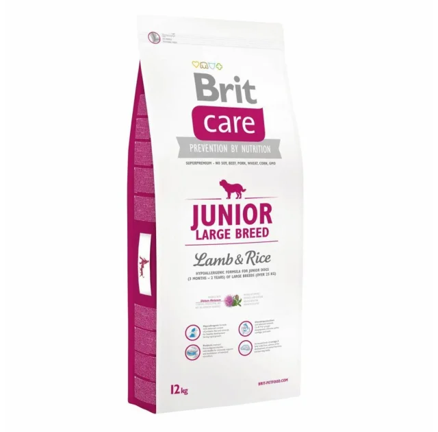Сухий корм Brit Care Junior Large Breed Lamb & Rice, для цуценят гігантських порід, 12 кг