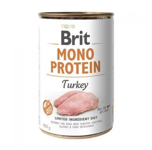 Консерва Brit Mono Protein Dog, для собак, з індичкою, 400 г