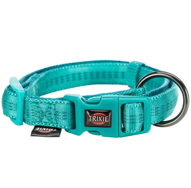 Ошейник Trixie Softline Elegance S-M для собак, 30-45 см, 15 мм, океан/петроль