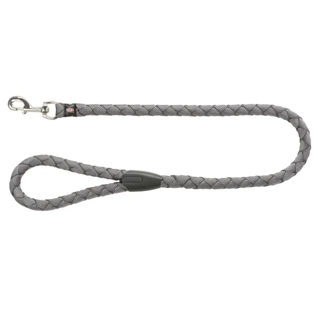 Повідець-перестібка Trixie Cavo Adjustable Lead для собак, плетений, круглий, розмір S-M, 2 м/12 мм, графіт