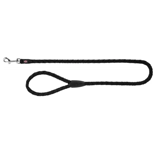 Поводок Trixie Cavo Lead для собак, плетёный, круглый, размер L-XL, 1 м/18 мм, чёрный
