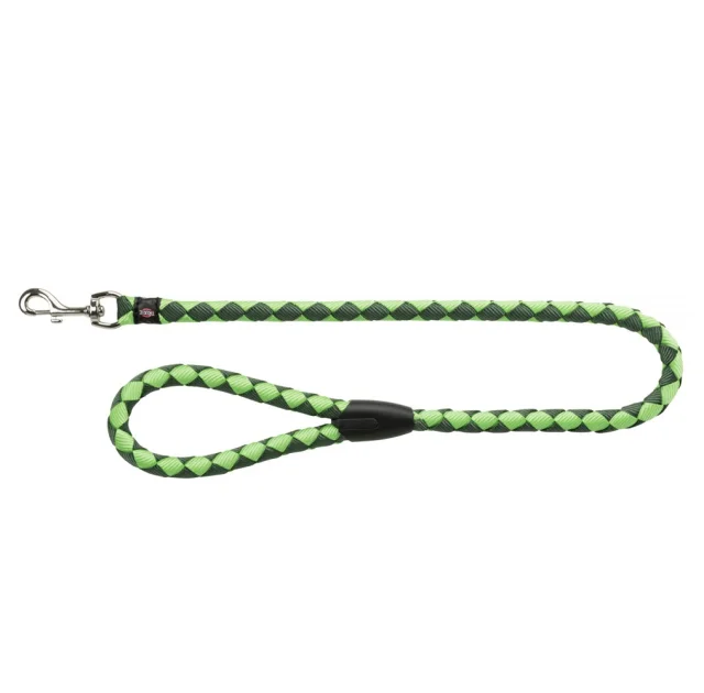 Поводок Trixie Cavo Lead для собак, плетёный, круглый, размер L-XL, 1 м/18 мм, зелёный/салатовый