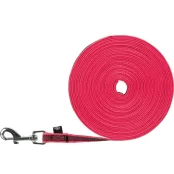 Поводок Trixie Tracking Lead прорезиненный для собак, без петли, размер S-M, 5 м/15 мм, фуксия