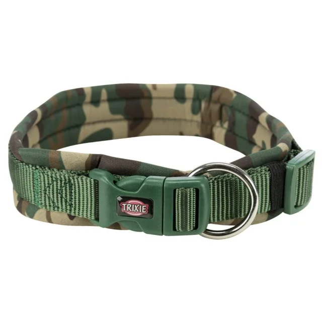 Ошейник Trixie Premium Neoprene Padding для собак, размер L-XL, 25 мм/56-62 см, камуфляж/лесной