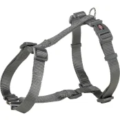 Шлея Trixie Premium H-Harness для собак, 52-75 см, 20 мм, розмір M-L, графіт