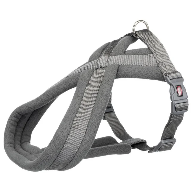 Шлея Trixie Premium Touring Harness для собак, 30-55 см, 15 мм, размер XS-S, графит