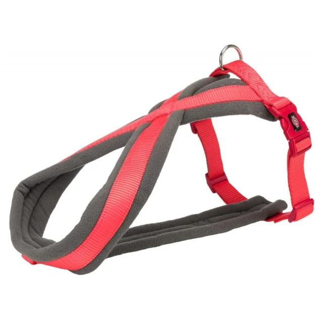 Шлея Trixie Premium для собак, размер S-M, с флисовой подкладкой, коралл, 20 мм, 40-70 см