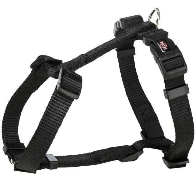 Шлея Trixie Premium H-Harness для собак, 20-32 см, 10 мм, размер XXS-XS, черный