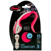 Поводок-рулетка Flexi New Comfort XS для собак до 12 кг, 3 м, лента, красный