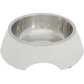 Миска металева Trixie, для собак, 0.8 л, 22 см, білий