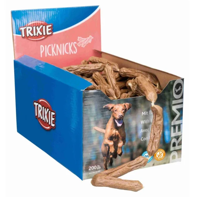 Ласощі Trixie Picknicks, сосиски з беконом, для собак, 8 см, 8 г, 200 шт