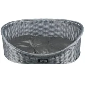 Кошик Тріксі для собак, ткана, сірий, 60 см