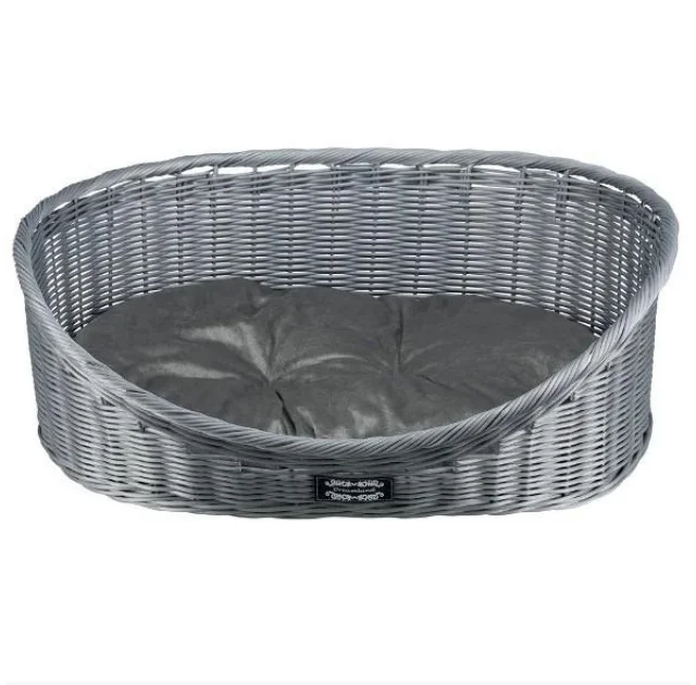 Кошик Тріксі для собак, ткана, сірий, 60 см