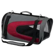 Cумка-переноска Trixie Alina для собак, серо-красный, 27×27×54 см