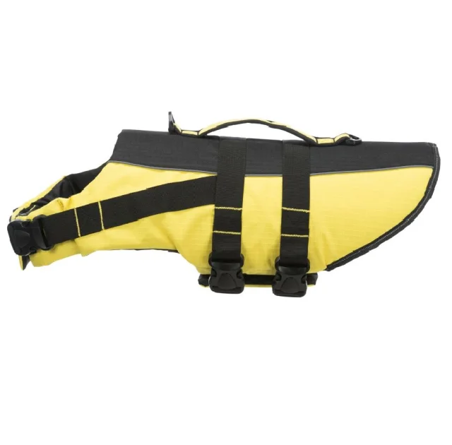 Спасательный жиллет Trixie L для собак, 55 см, желто-черный