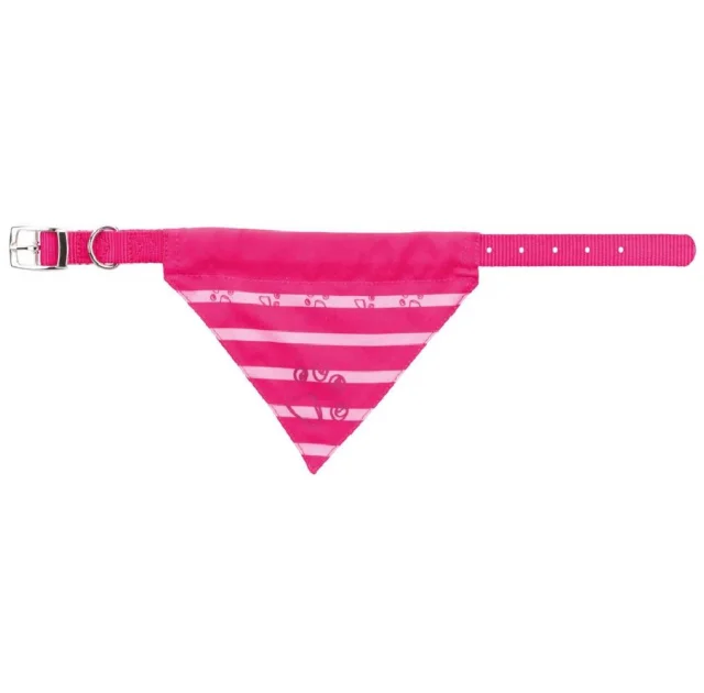 Ошейник с косынкой Trixie для собак, размер XS, нейлон, фуксия, 10 мм, 19-24 cм