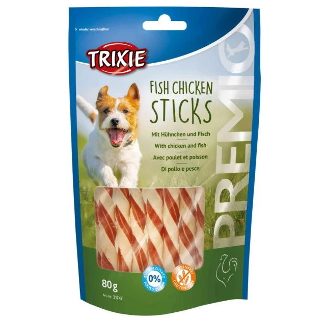 Ласощі Trixie Fish Chicken Sticks для собак, курка з рибою, 80 г
