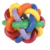 Мяч Trixie для собак, резина, из переплетёных цветных колец, 10 см