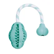 Массажная игрушка груша на канате Trixie с мятой, для собак, 28 см, резина