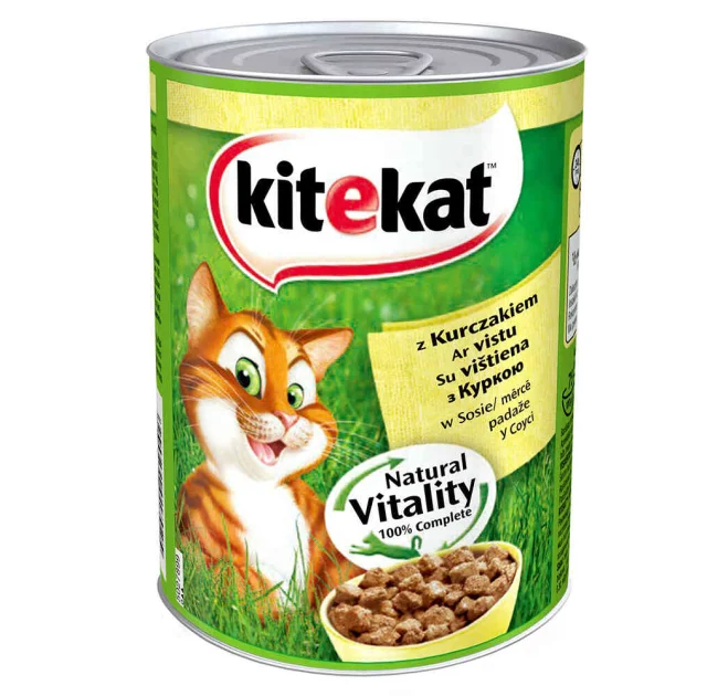 Консерва Kitekat для котів, з куркою, 400 г