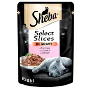 Влажный корм Sheba Selection in Sauce для кошек, с лососем в соусе, 85 г