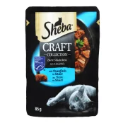 Влажный корм Sheba для кошек, с тунцом в соусе, 85 г