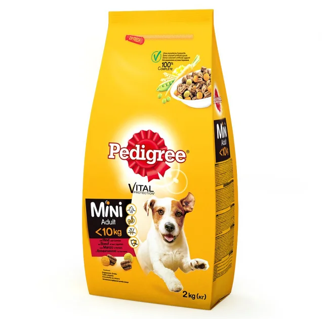 Сухий корм Pedigree для собак малих порід, з яловичиною і овочами, 2 кг