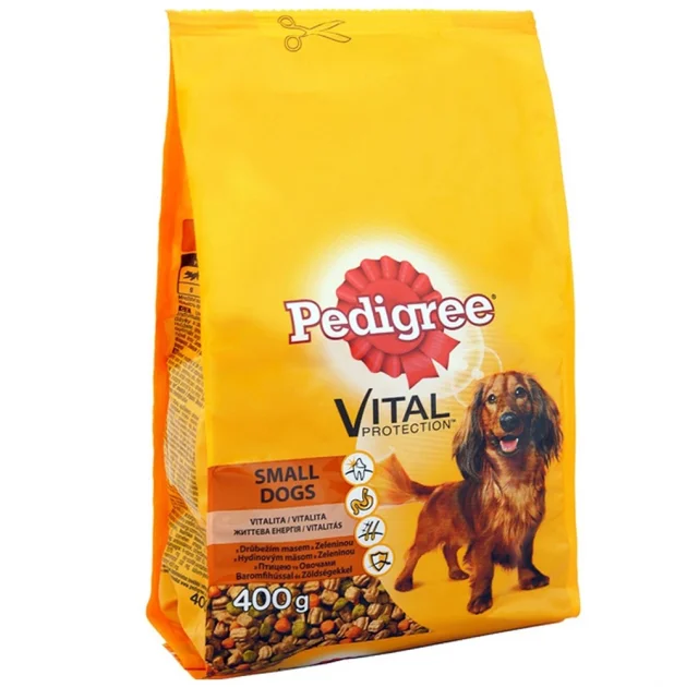 Сухий корм Pedigree для собак малих порід, з куркою і овочами, 400 г