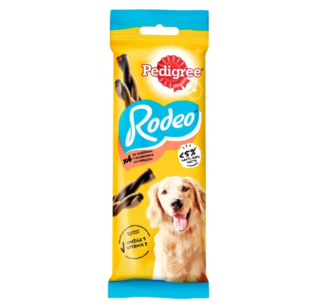 Ласощі Pedigree Rodeo для собак, з яловичиною, 70 г