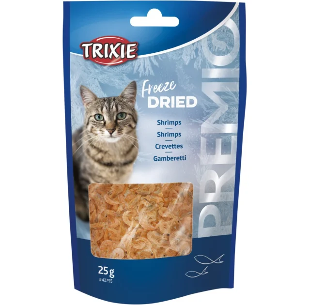 Лакомство Trixie Premio для кошек, креветки сушеные, 25 г
