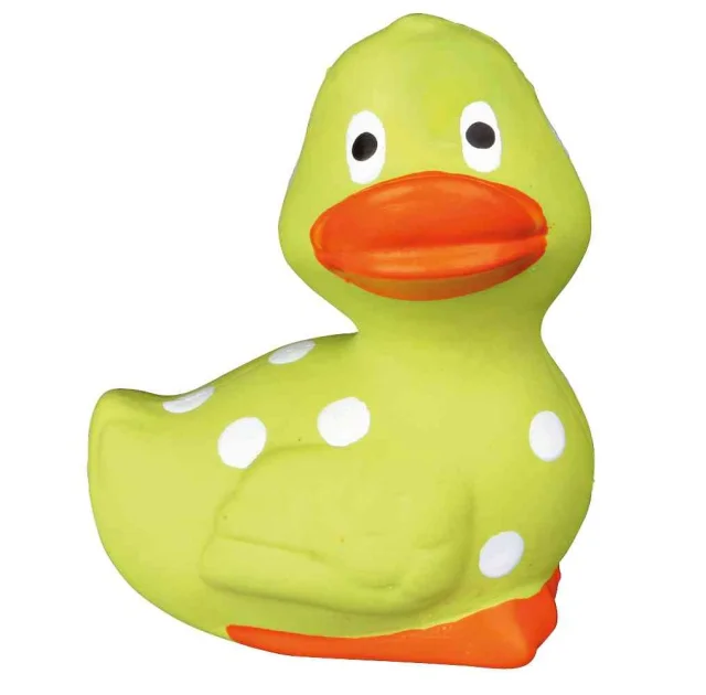 Игрушка Trixie утка в горошек, для собак, 8 см, латекс