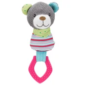 Игрушка Trixie - Junior мишка с кольцом, для собак, 23 см, ткань, полиэстер