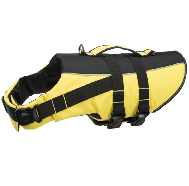 Спасательный жиллет Trixie L для собак, 55 см, желто-черный