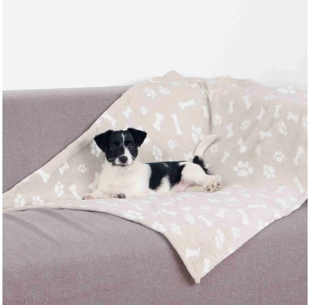 Покрывало Trixie Kenny для собак, плюш, бежевый, 100×75 см