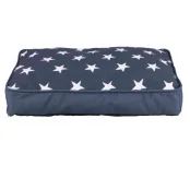 Лежак-подушка Trixie Stars для собак, принт звёзды, тёмно-синий, 110×80 см