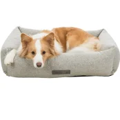 Лежак Trixie Noah Vital для кошек и собак, светло-серый, 80×60 см