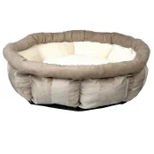 Лежак Trixie Leona для собак, плюшевий, кремово-коричневий, 45 см