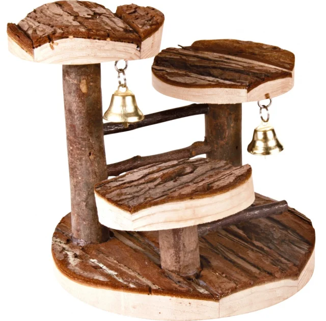 Підставка з дзвіночком Trixie Natural Living, для гризунів, 14 × 14 см