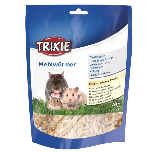 Корм Trixie, для гризунів, черви сушені, 70 г