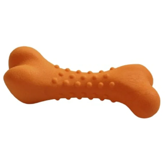 Іграшка AnimAll GrizZzly для собак, кістка, помаранчева, 11 × 4.7 см